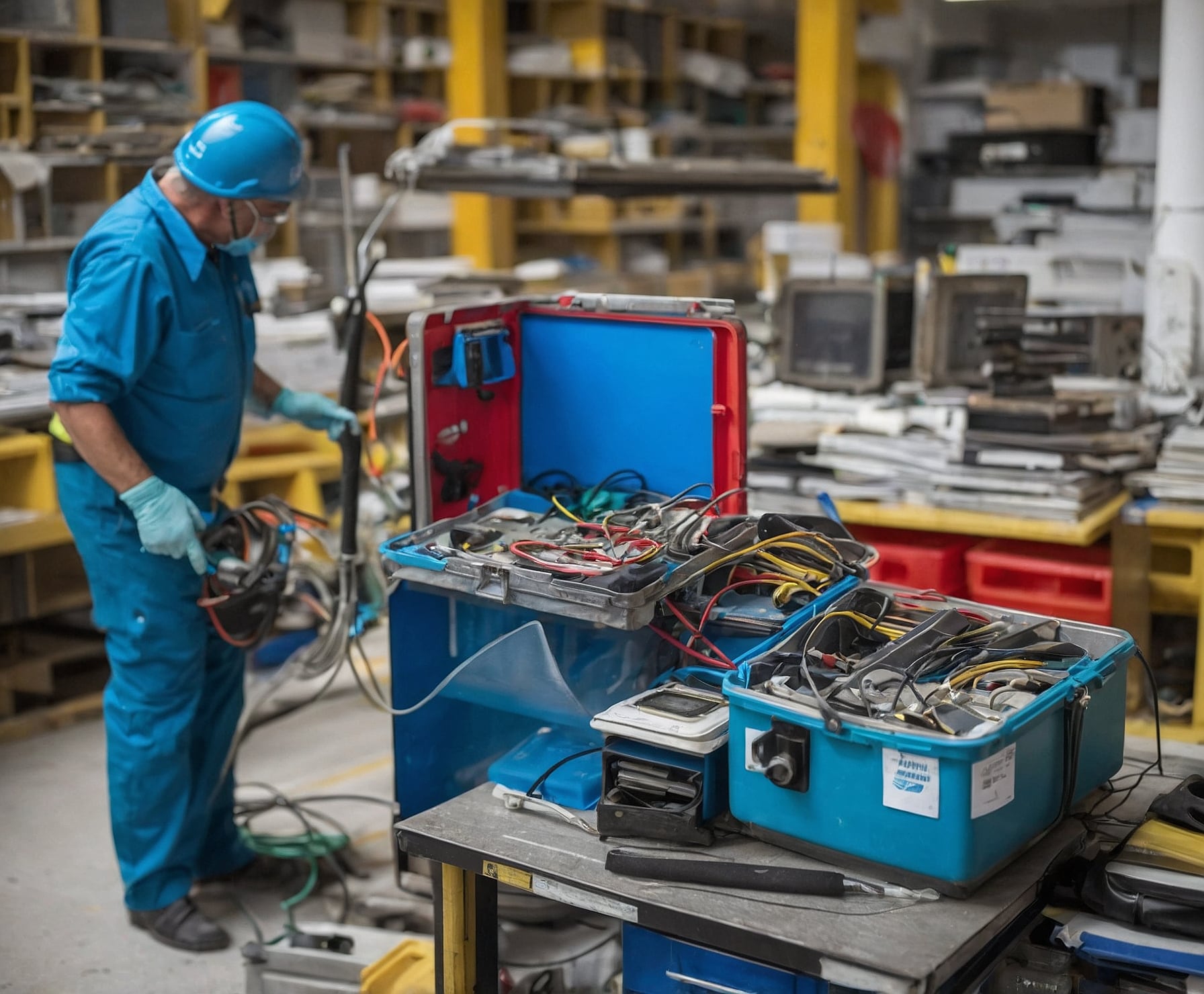 Equipo de rescate tecnológico solucionando problemas